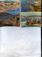 2 POSTALES TOSSA DE MAR 2 vistas cada una, SOBE(RANAS) años 60