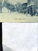 POSTAL 17.JACA- carretera a Francia F. De las Heras FOTOGRAFO ,c.a. 1920, Jaca,, 15* 9 cm tono azul