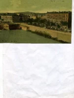 POSTAL MURCIA Rio Segura ,Jose Mª Romero-librería, escrita 1936 sin circular