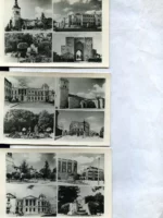 3 POSTALES CIUDAD REAL foto Salas años 50 con 4 vistas cada una , sin escribir