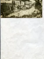 POSTAL REQUENA- FUENTE PODRIDA 7- vista desde el pinar, Andres Fabert editor, circulada 1918 con cuño sin sello, 14x 9 cm.buen estado