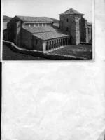 POSTAL LEON, ed. FOTO EXAKTA-LEON nº 216 san Miguel de Escalada- vista exterior ,,, sin escribir, c.a. 1960, 14,5x 10,50 cm.