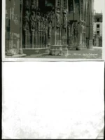 POSTAL LEON, ed. UNIQUE nº 1605 portico de la catedral, ,,, sin escribir, c.a. 1930, 9x 14 cm.