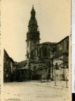 POSTAL SANTO DOMINGO DE LA CALZADA 6. torre y ábside de la catedral, sin edición , escrita y circulada años 50