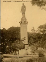 POSTAL LOGROÑO- estatua de Sagasta, edición HAE, c.a. 1930 sin escribir