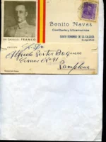 POSTAL COMERCIAL, cuño DAVID TORRECILLAS, HARO, edición imp Viela,Haro escrita y circulada en 1938, guerra civil