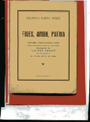 FIDES, AMOR PATRIA. Discurso mantenedor Juegos Florales Rat Penat 20 julio 1944, fotografía de la Reina de los Juegos MERCEDES TRENOR TRENOR