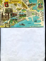 POSTAL plano ilustrado Las Palmas Gran Canaria, ed Fresmo