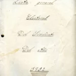 LISTA ELECTORAL SINDICATO AÑO 1912 VALENCIA CHESTE CHIVA GODELLETA prox , manuscrito con nombres por calles o distritos,  ejemplar único en la red