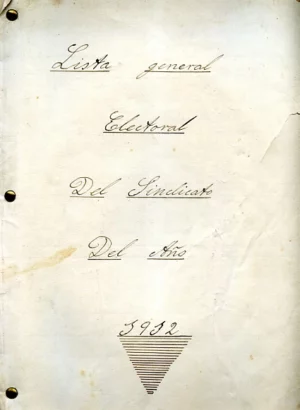 LISTA ELECTORAL SINDICATO AÑO 1912 VALENCIA CHESTE CHIVA GODELLETA prox , manuscrito con nombres por calles o distritos