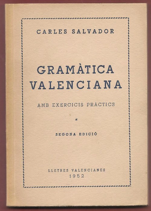 GRAMATICA VALENCIANA amb exercicis practics 1952