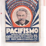 PACIFISMO IMPUESTO POR LOS PUEBLOS no concedido por los estados, Barcelona sede de la sociedad de Publoes, Ginebra de la democracia