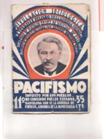 PACIFISMO IMPUESTO POR LOS PUEBLOS no concedido por los estados, Barcelona sede de la sociedad de Publoes, Ginebra de la democracia