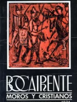 MOROS Y CRISTIANOS BOCAIRENTE 1974 capitanes y bandas de musica de las fiestas 1974
