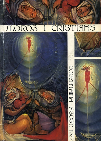 MOROS Y CRISTIANOS COCENTAINA 1977 filaes cristianes, filaes mores, Pepe Cardona, el Comtat,