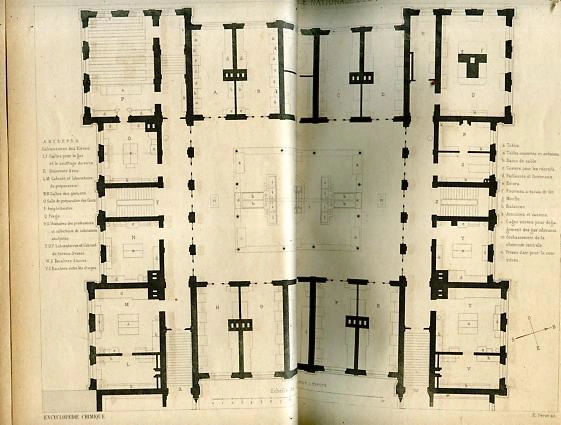 LES LABORATOIRES DE CHIMIE con 31 planche + 17 tableau + XXXIII planche de la ENCYCLOPEDIE CHIMIQUE