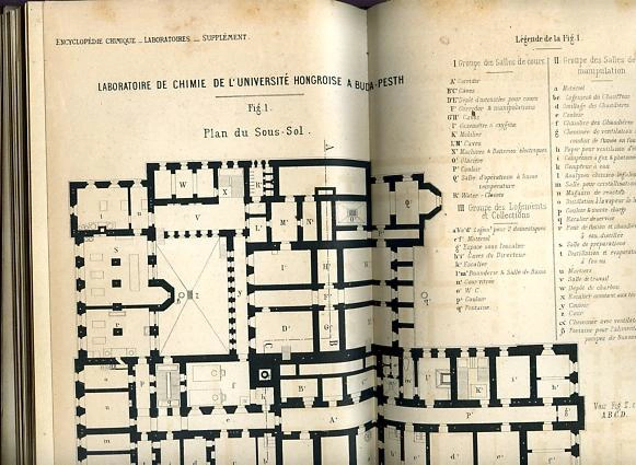 LES LABORATOIRES DE CHIMIE con 31 planche + 17 tableau + XXXIII planche de la ENCYCLOPEDIE CHIMIQUE