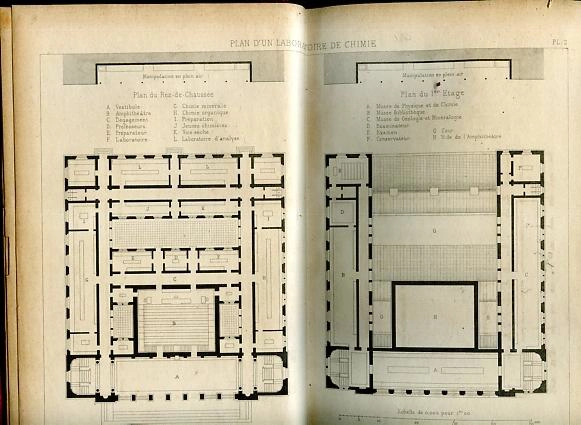 LES LABORATOIRES DE CHIMIE con 31 planche + 17 tableau + XXXIII planche de la ENCYCLOPEDIE CHIMIQUE