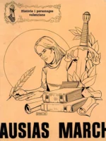 HISTORIA Y PERSONAJES VALENCIANOS AUSIAS MARCH text C.RECIO dibujos ENRIC CALVO