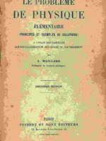 LE PROBLEME DE PHYSIQUE ELEMENTAIRE principes et exmeples de solutions