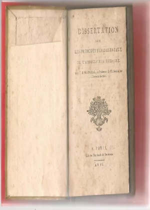 DISSERTATION SUR LES PRINCIPES FONDAMENTAUX DE L`ASSOCIATION HUMAINE