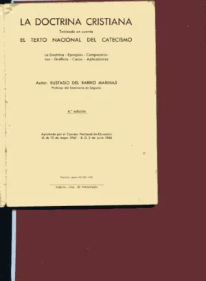 LA DOCTRINA CRISTIANA texto nacional del catecismo