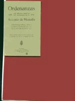 ORDENANZAS QUE DEBERAN OBSERVAR LOS INTERESADOS EN LA ACEQUIA DE MESTALLA. APROBADAS...9 JULIO 1771..REIMPRIMIR 1909