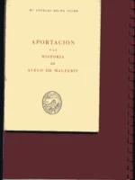 APORTACIÓN A LA HISTORIA DE AYELO DE MALFERIT