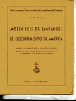 MOSEN LUIS SANTANGEL Y EL DESCUBRIMIENTO DE AMERICA