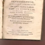 SENTIMIENTOS AFECTOS Y CONVERSION DE UN ALMA A DIOS SOBRE LOS SALMOS L y CIL obra traducida del frances la publicó MIGUEL COPIN