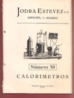 CALORIMETROS, JODRA ESTEVEZ Nº 50 , CALORIMETRO LEWIS THOMPSON