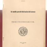 UN MOLDE PARA LA FABRICACION DE LUCERNAS tirada aparte de Archivo de Prehistoria Levantina 1953