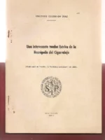 UNA INTERESANTE TUMBA IBERICA DE LA NECROPOLIS DEL CIGARRALEJO tirada aparte de Archivo de Prehistoria Levantina 1952