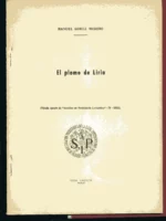 EL PLOMO DE LIRIA VALENCIA , tirada aparte de archivo de prehistoria Levantina IV 1953