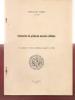 EXTRACCION DE PINTURAS MURALES CELTICAS tirada aparte de archivo de prehistoria Levantina IV 1952