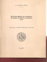ESCULTURA IBERICA DE LA EDETANIA LA CABEZA DE TORO DE LA CARENCIA, Turis tirada aparte de archivo de prehistoria Levantina IV 1975
