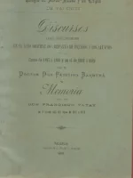 COLEGIO SORDO MUDOS Y CIEGOS DE VALENCIA DISCURSOS .. REPARTO PREMIOS ALUMNOS por D. FAUSTINO BARBERA y MEMORIA LEIDA por FRANCISCO TATAY curso 1887 a 1988 y 1888 a 1889