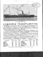COMPAÑÍA TRASATLANTICA vapores correos españoles publicidad 1907