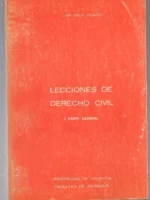 LECCIONES DE DERECHO CIVIL I. parte general y II derecho de cosas