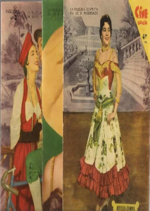 CINE ENSUEÑO, AQUELLOS TIEMPOS DEL CUPLE, SARA MONTIEL, 6 fascículos fotogramas de la película , completo