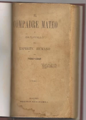 EL COMPADRE MATEO O BATURRILLO DEL ESPIRITU HUMANO