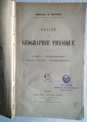 TRAITÉ DE GEOGRAPHIE PHYSIQUE