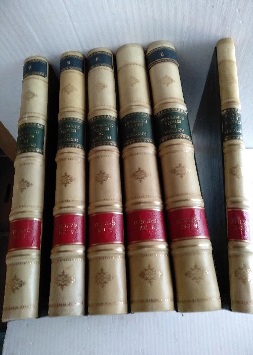 HISTORIA DE ESPAÑA ILUSTRADA desde su fundación hasta nuestros días, colección de litografías representando los principales hechos historicos de cada época