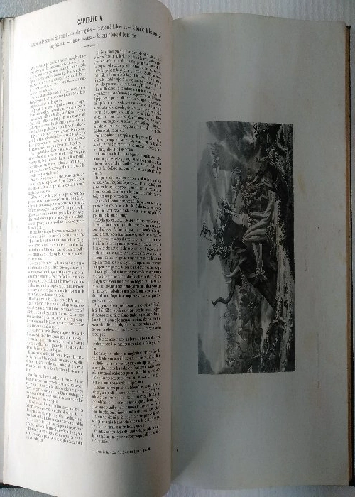 HISTORIA DE ESPAÑA ILUSTRADA desde su fundación hasta nuestros días, colección de litografías representando los principales hechos historicos de cada época