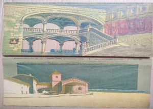 EL TEATRO DE LOS NIÑOS 6 telones y libreto de la obra SANCHO PANZA GOBERNADOR, NUALART, Seix Barral