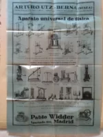 CARTEL PUBLICIDAD plegado 60x 44 cm, ARTURO UTZ, BERNA (SUIZA) , PABLO WIDDER, MADRID