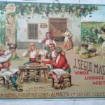 LAMINA CALENDARIO, VALENCIA J.SEGUI MASANET, la guerrilla ,MUY BUEN ESTADO,