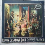 LAMINA CALENDARIO,VALENCIA, RAMON CASANOVA BOIX, dibujo M.DIAGO, BUEN ESTADO raspaduras marginales