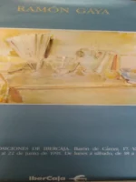 cartel Ramon GAYA, EXPOSICION IBERCAJA 1991 ,69x 44 cm