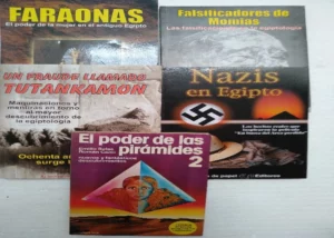 5 libros sobre Egipto, Faraonas el poder de la mujer en Egipto 4,, falsificadores de momias 3,, un fraude llamado Tutankamon 3,,nazis en Egipto 4,, el poder de las piramides 2,,